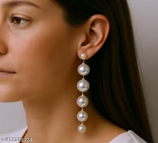 Latest Korean Earring Combo (Pack of 4) – Silver Plated American Diamond Studs & Drops