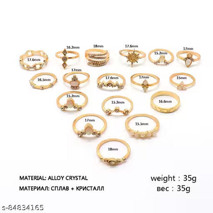 Jewels Exclusive Gold Plated Floral Statement Ring – Trendy 3D Plushy Design for Women