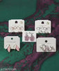 Rose Gold Plated Multicolor Nature Motif Earrings – Bow, Butterfly & Floral Dainty Studs
