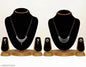 Diva Graceful Gold-Plated Mangalsutra Set – Minimalist CZ Pendant with Matching Earrings