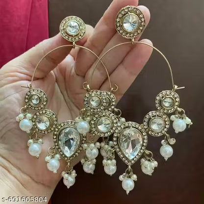 Pack of 2 Traditional Gold-Plated Ethnic Earrings – Stylish Designer Combo for Women