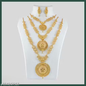Classic Gold Plated Traditional Indian Jewelry Set – Intricate Metalwork for Ethnic Parties